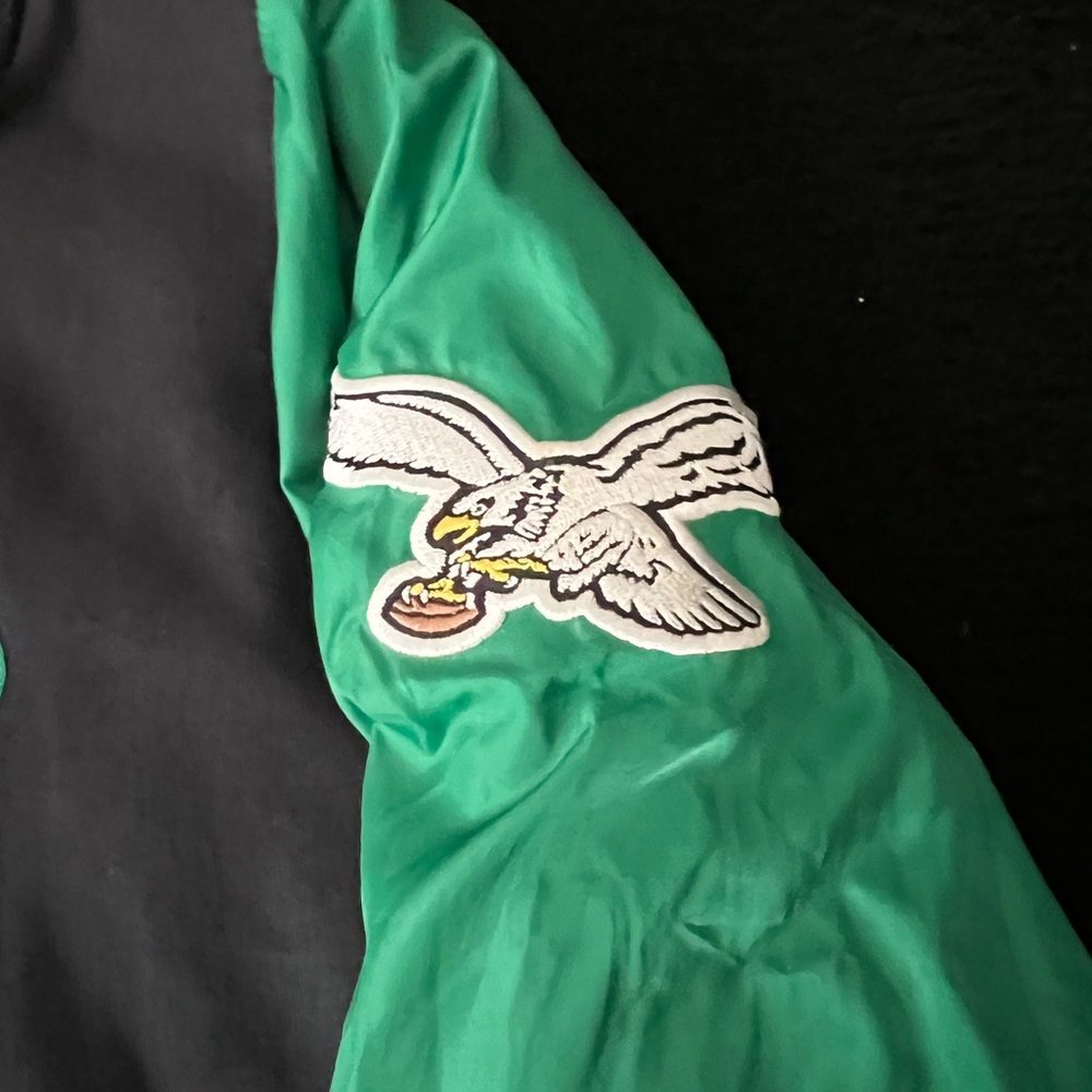 Mitchell & Ness Throwback Green and Black Jacket - Picture 2 of 6